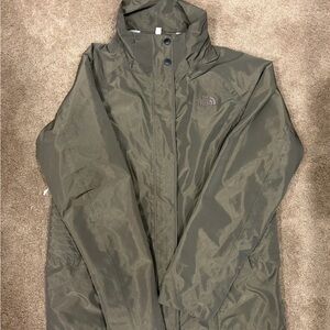 The North Face Hyvent Women's Green Skiing Snowboard Shell Jacket XL